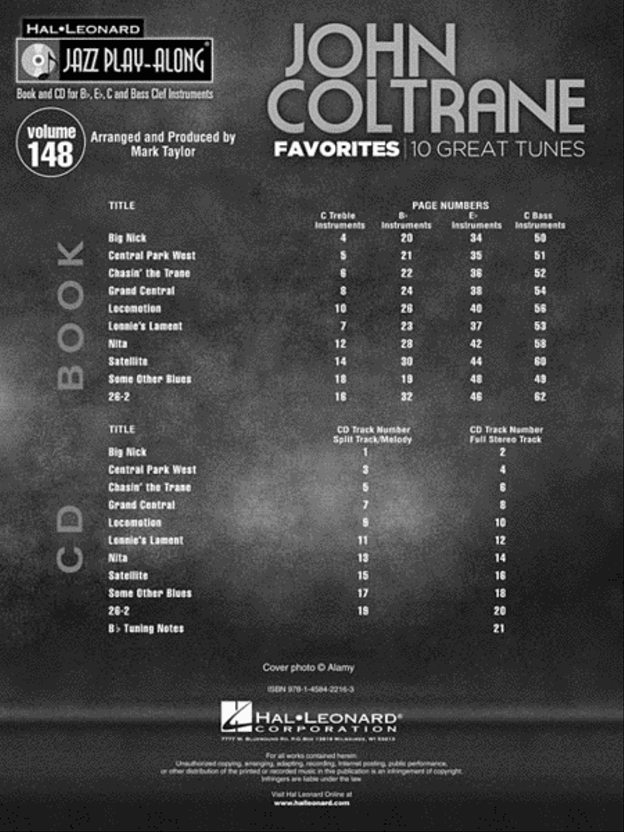John Coltrane Favorites C Instrument scores gallery preview page 3