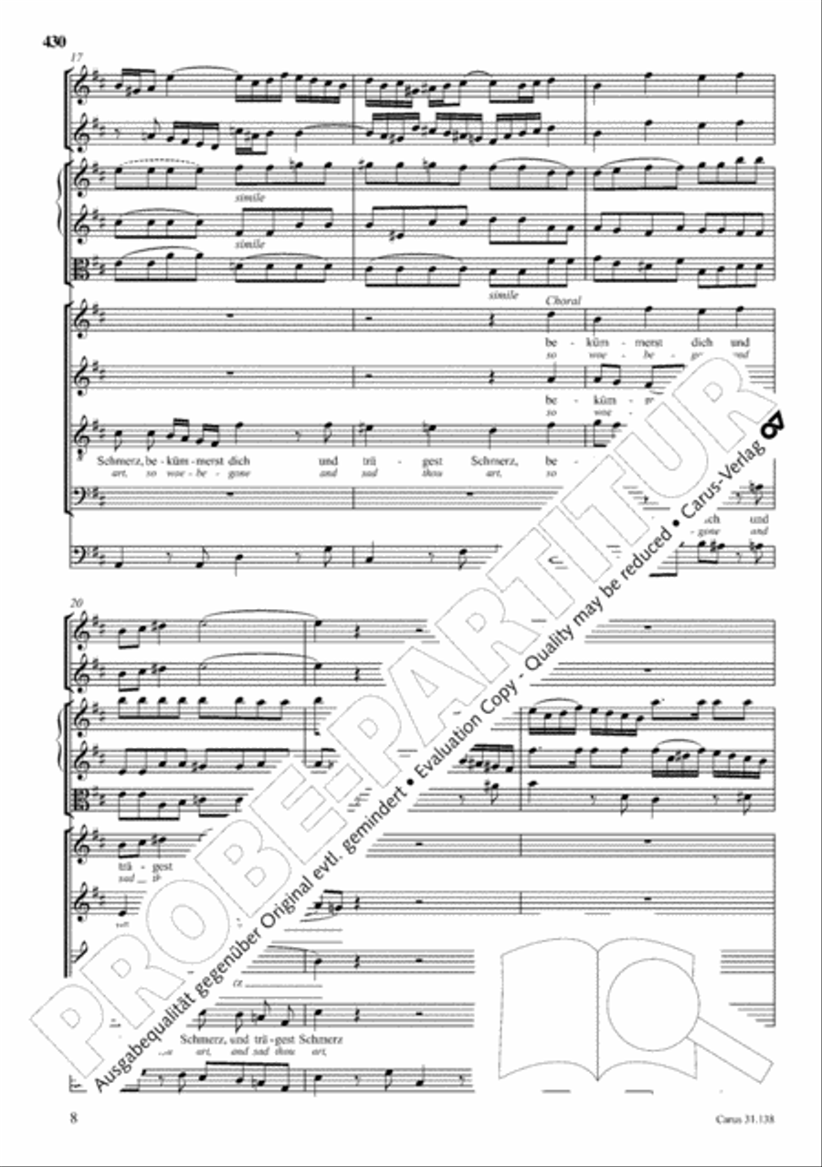 The Complete Sacred Vocal Works (Das geistliche Vokalwerk) Voice scores gallery preview page 431