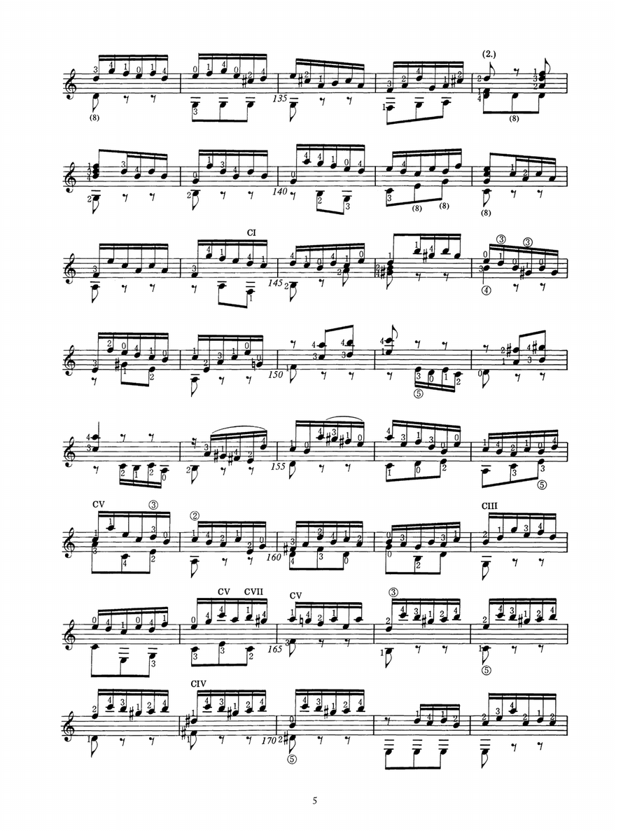 Suite In Gm BWV 995 Acoustic Guitar scores gallery preview page 5