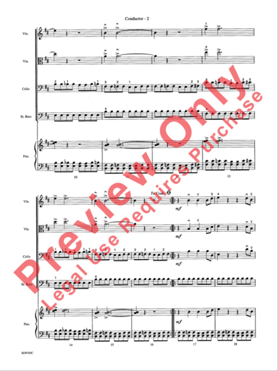 Batman Theme String Orchestra scores gallery preview page 5