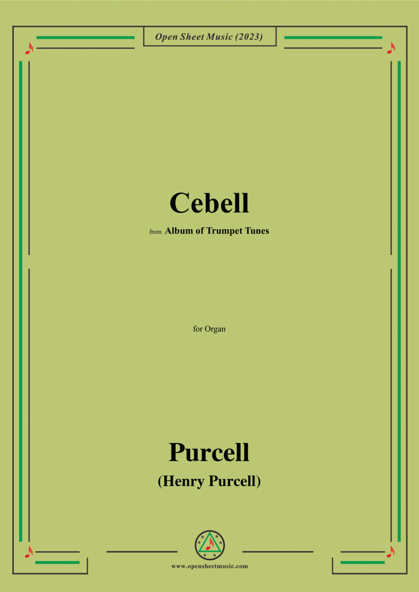 Purcell-Cebell,from 'Album of Trumpet Tunes',for Organ image number null