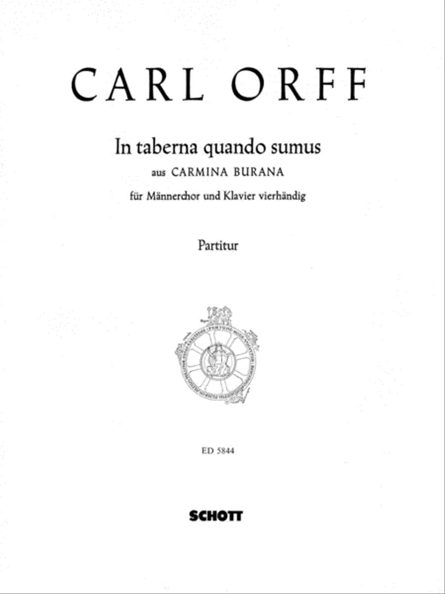 In taberna quando sumus from Carmina Burana TTB scores gallery preview page 1