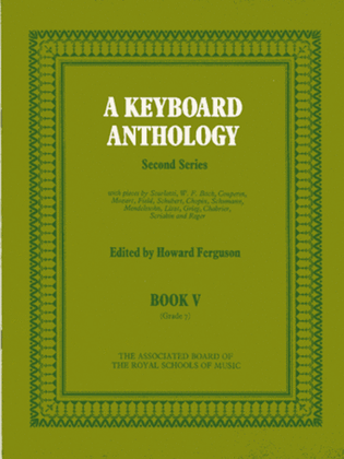Book cover for A Keyboard Anthology, Second Series, Book V