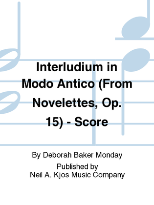 Interludium in Modo Antico (From Novelettes, Op. 15) - Score
