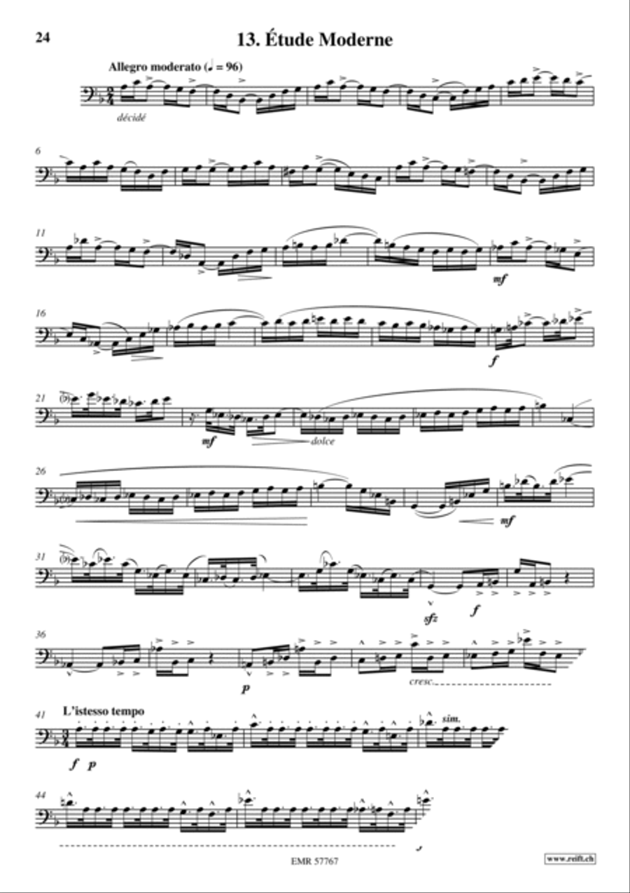 36 Etudes Transcendantes Bassoon Solo scores gallery preview page 15