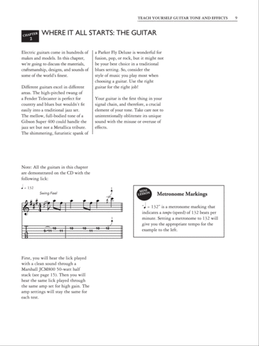 Teach Yourself Guitar Tone and Effects Easy Guitar scores gallery preview page 3