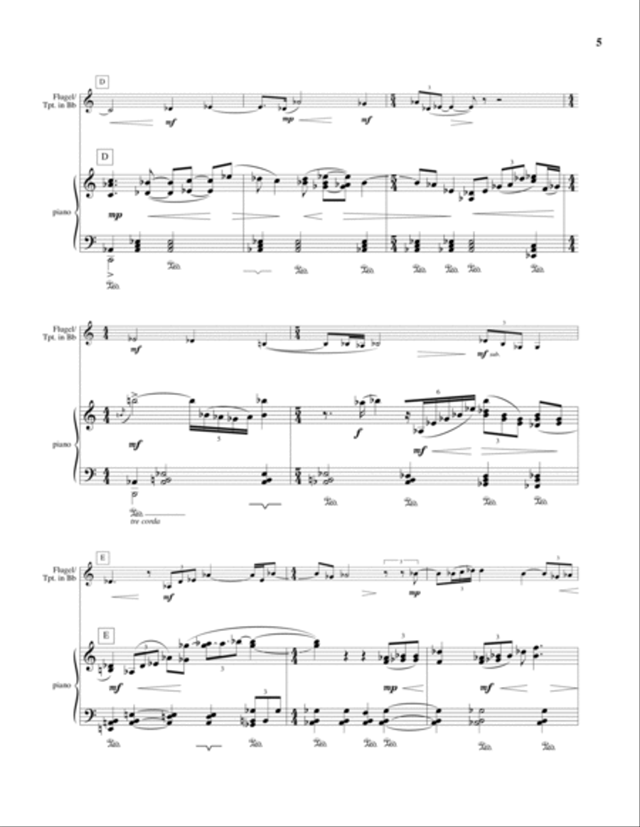 Remembrance Trumpet Solo scores gallery preview page 5