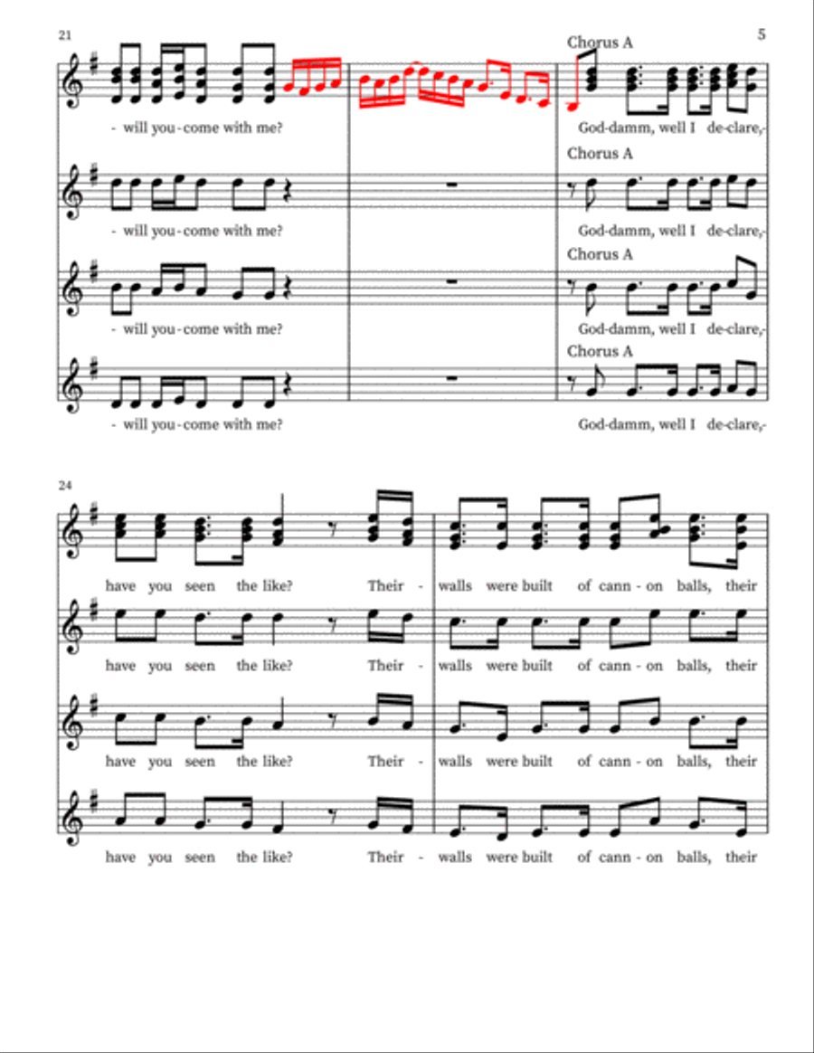 Uncle John's Band Uncle John's Band Alto Voice scores gallery preview page 5