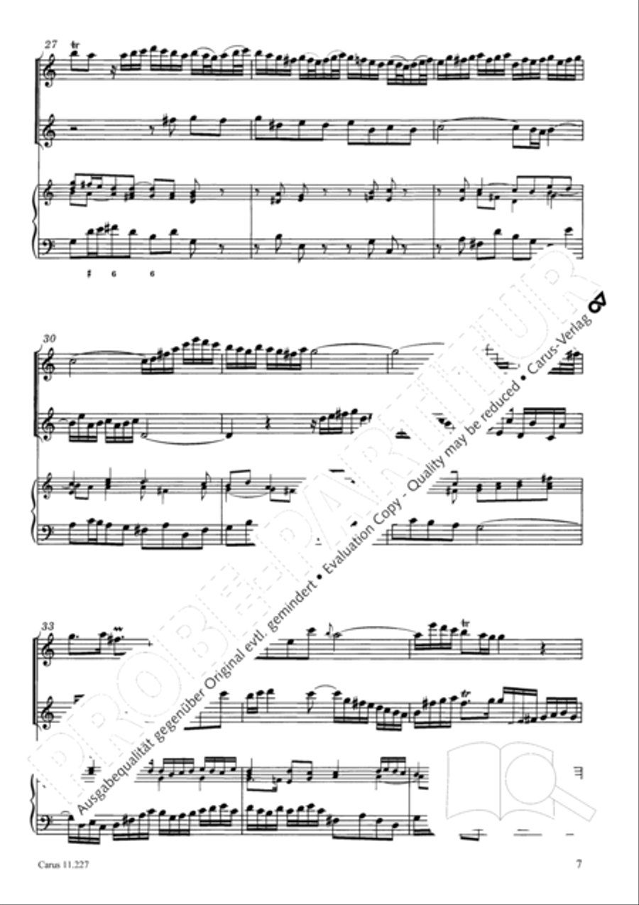 Concerto a tre in C Concerto a tre in C Recorder scores gallery preview page 8