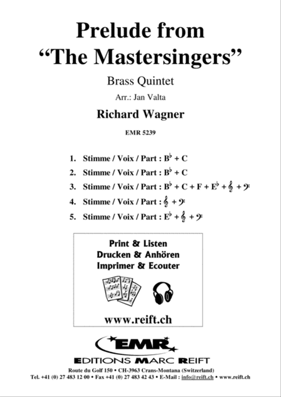 Prelude from The Mastersingers Brass Ensemble scores gallery preview page 2