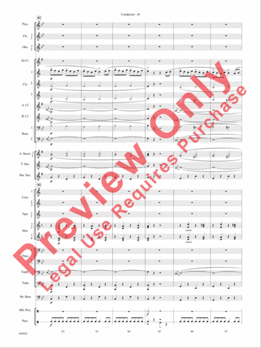 The Typewriter Concert Band scores gallery preview page 17
