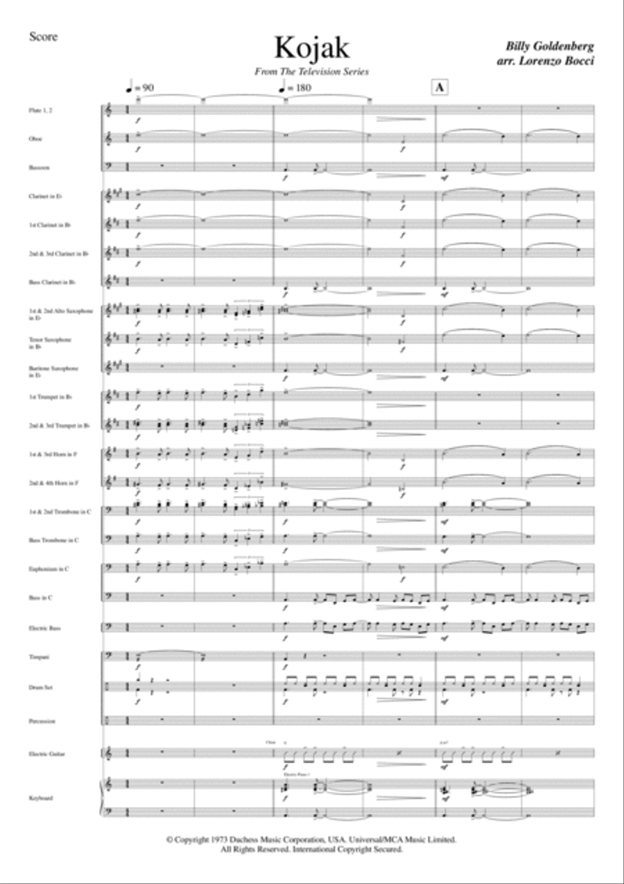 Kojak Concert Band scores gallery preview page 3