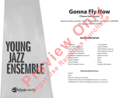 Gonna Fly Now by Victor Lopez Jazz Ensemble - Sheet Music