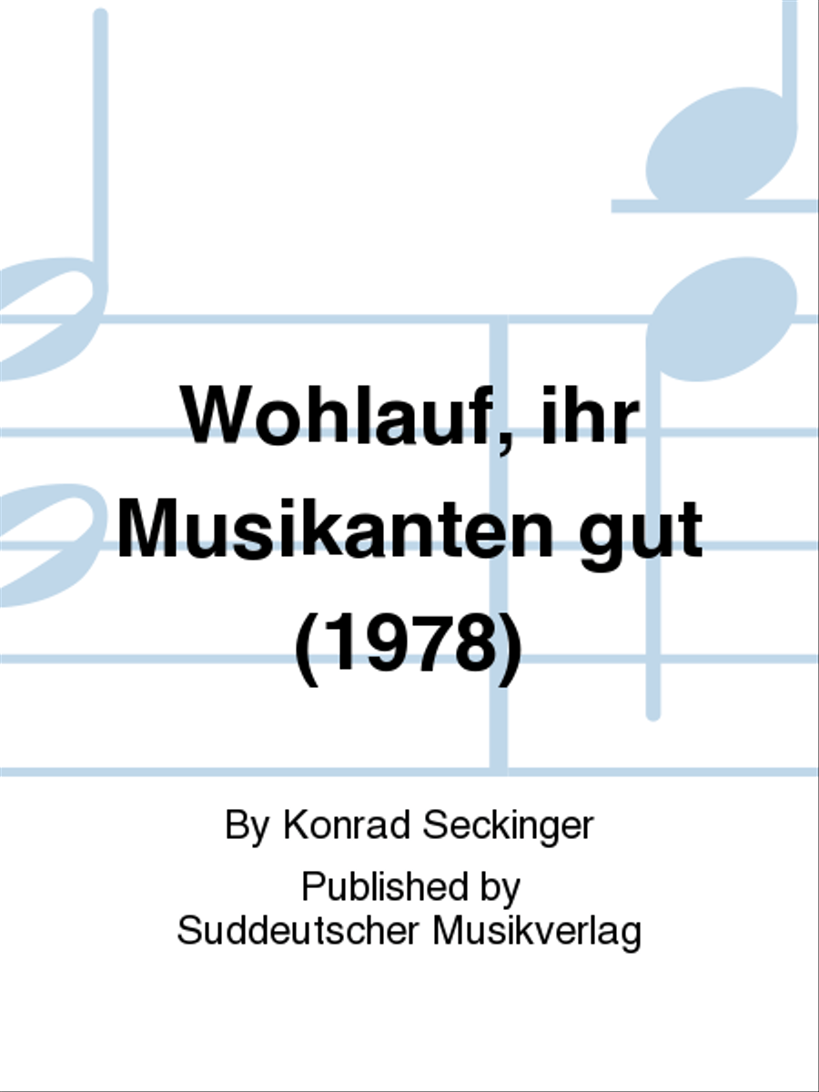 Wohlauf, ihr Musikanten gut (1978) 4-Part scores gallery preview page 1