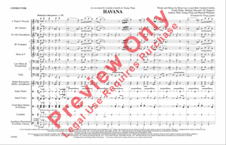 Havana Marching Band scores gallery preview page 2