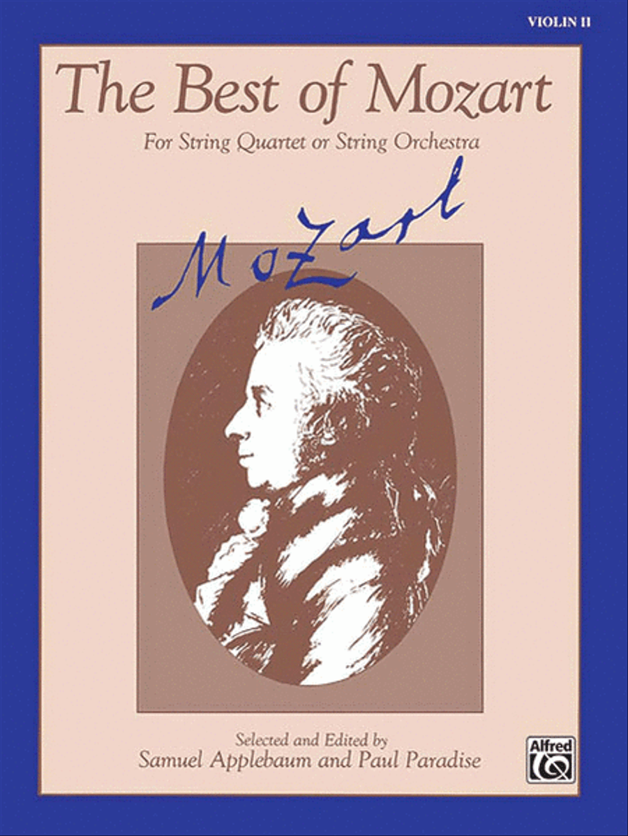 The Best of Mozart (For String Quartet or String Orchestra) String Quartet scores gallery preview page 1