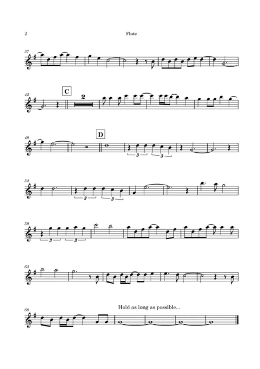 The Only Living Boy In New York Flute scores gallery preview page 5