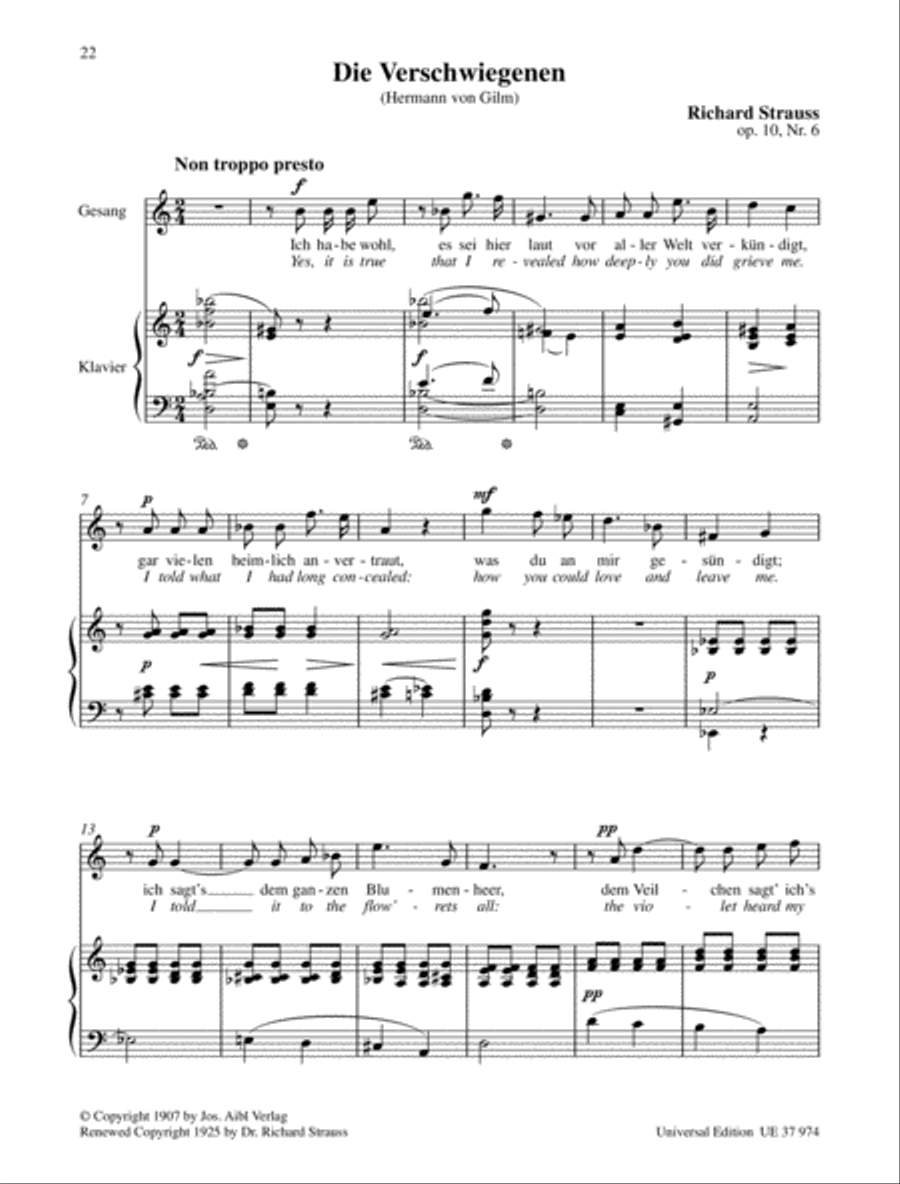 Eight Gedichte - High voice Chamber Music scores gallery preview page 7