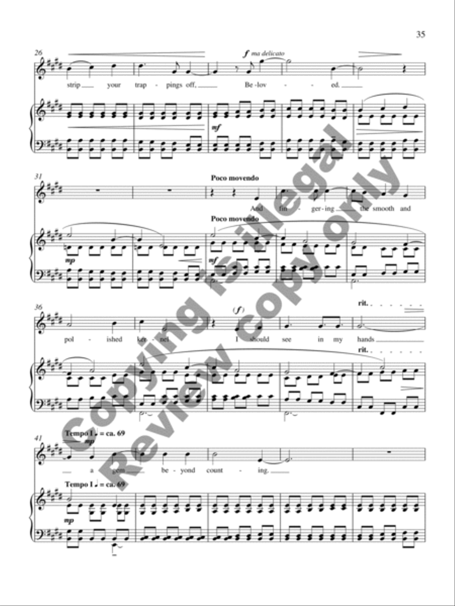 Collected Songs for Soprano and Piano Soprano Voice scores gallery preview page 39