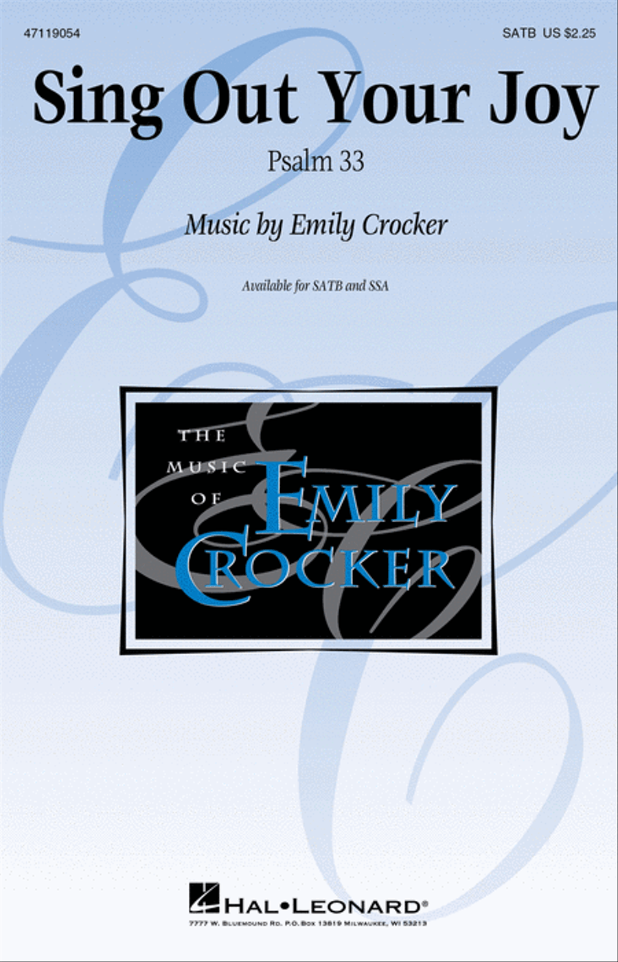 Sing Out Your Joy Sing Out Your Joy 4-Part scores gallery preview page 1