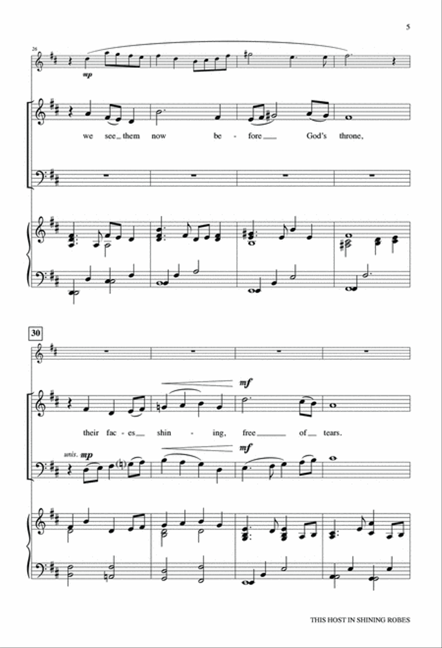 This Host in Shining Robes 4-Part scores gallery preview page 5