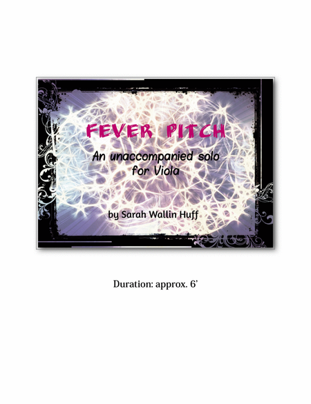 Fever Pitch (an unaccompanied solo for viola) image number null