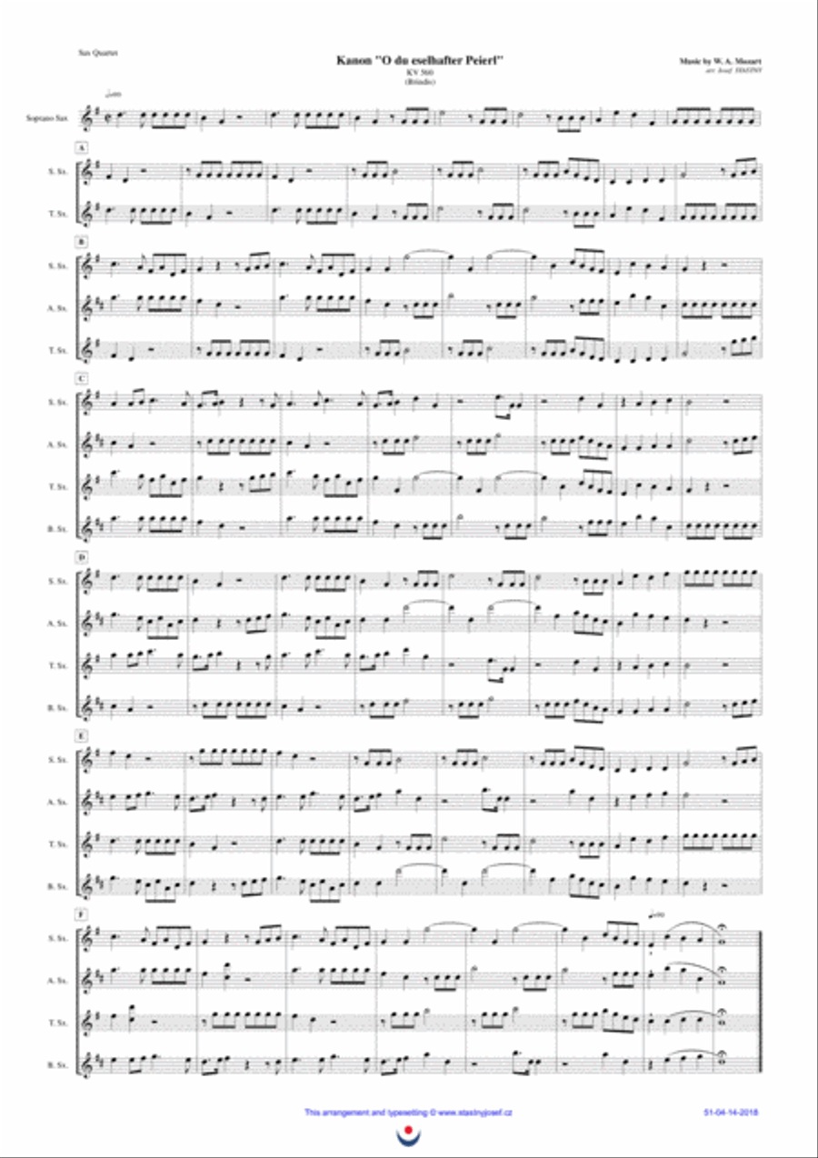Canon Brindis (Mozart: 