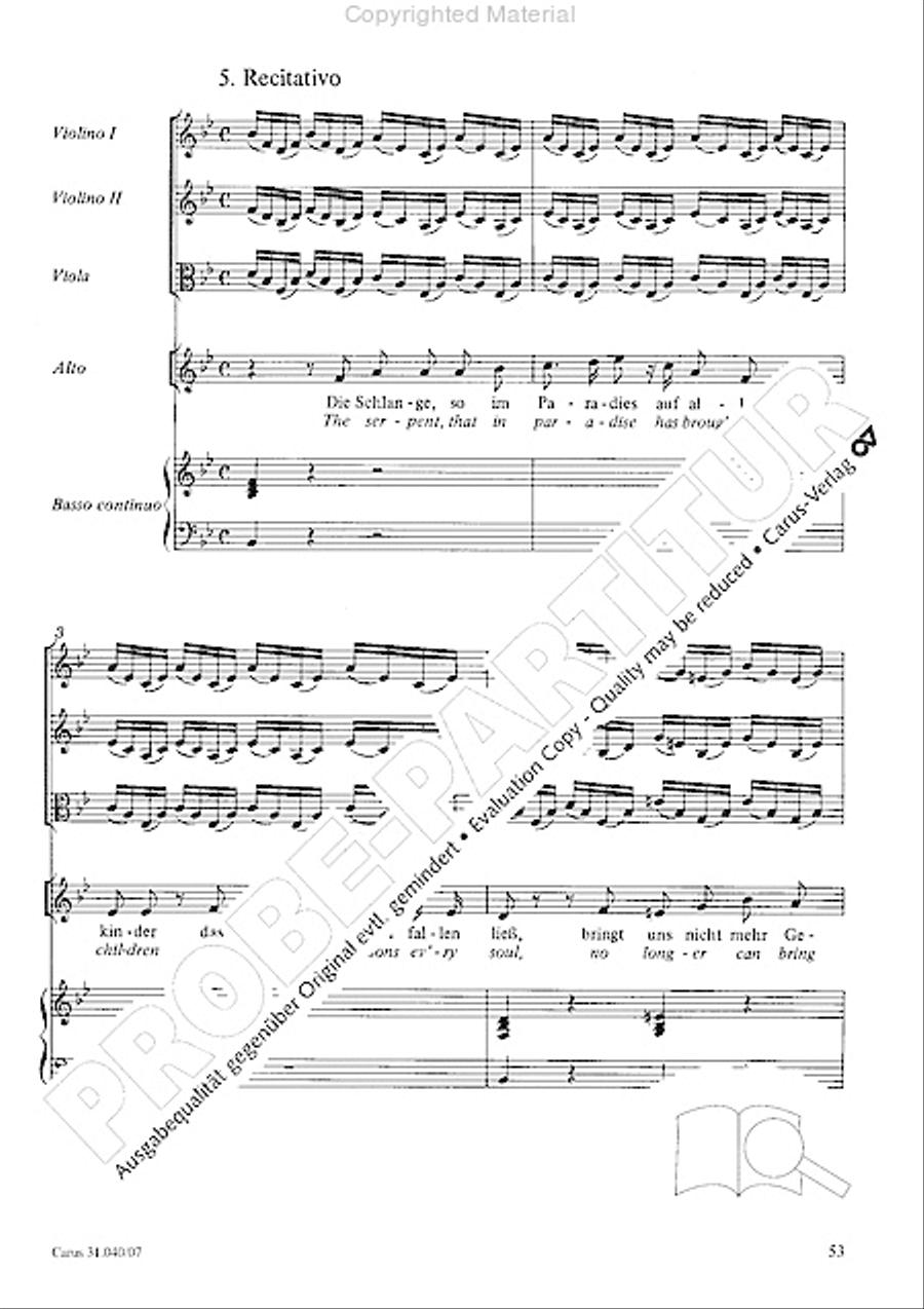 Christ was manifested for this purpose (Dazu ist erschienen der Sohn Gottes) ATB scores gallery preview page 55
