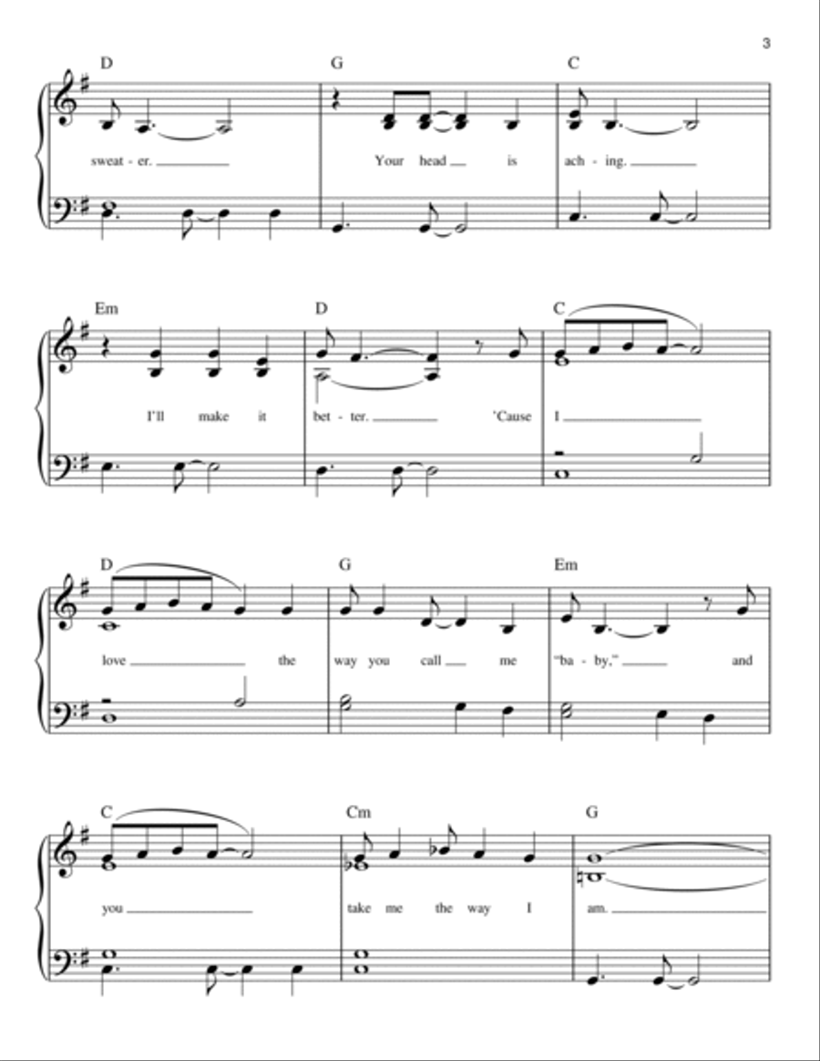 The Way I Am The Way I Am Easy Piano scores gallery preview page 3