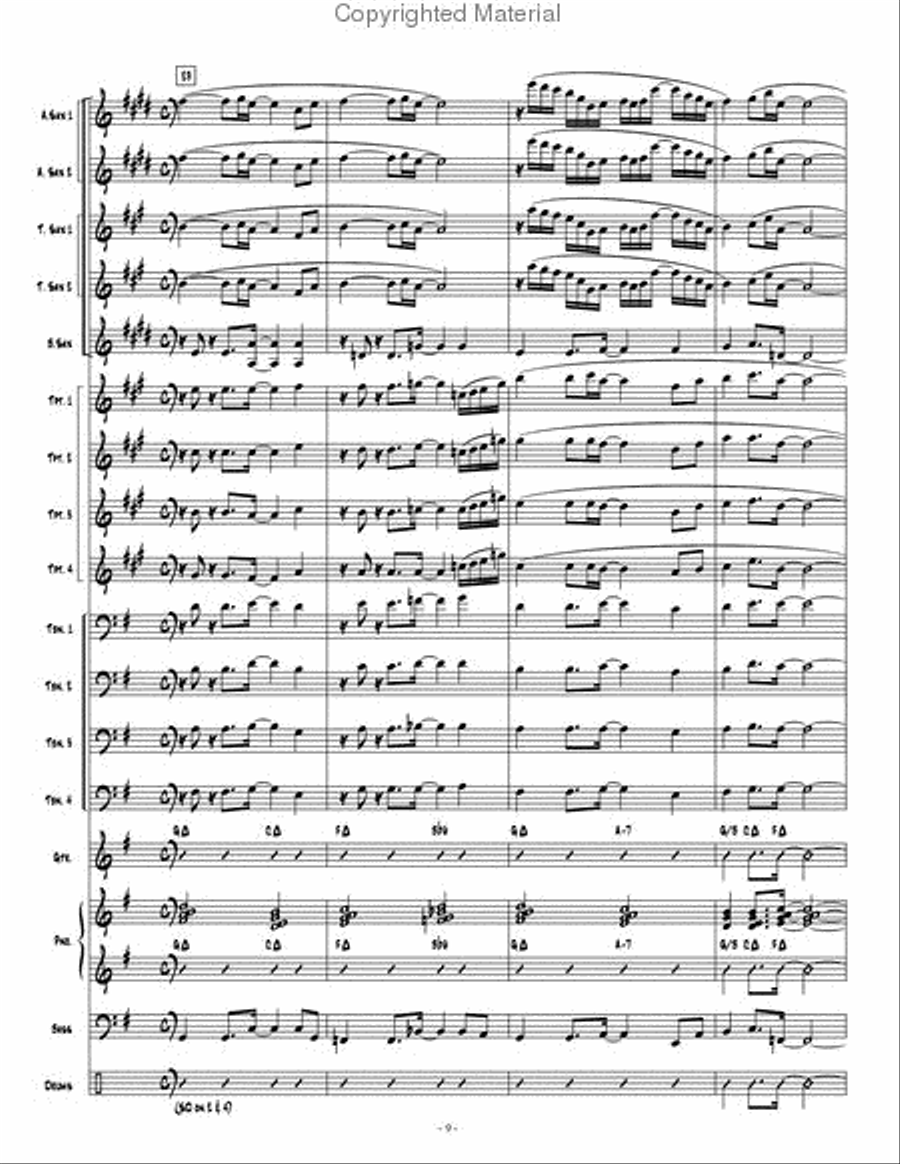 Going Home Jazz Ensemble scores gallery preview page 10