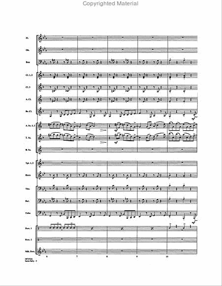 Santa Baby Concert Band scores gallery preview page 3