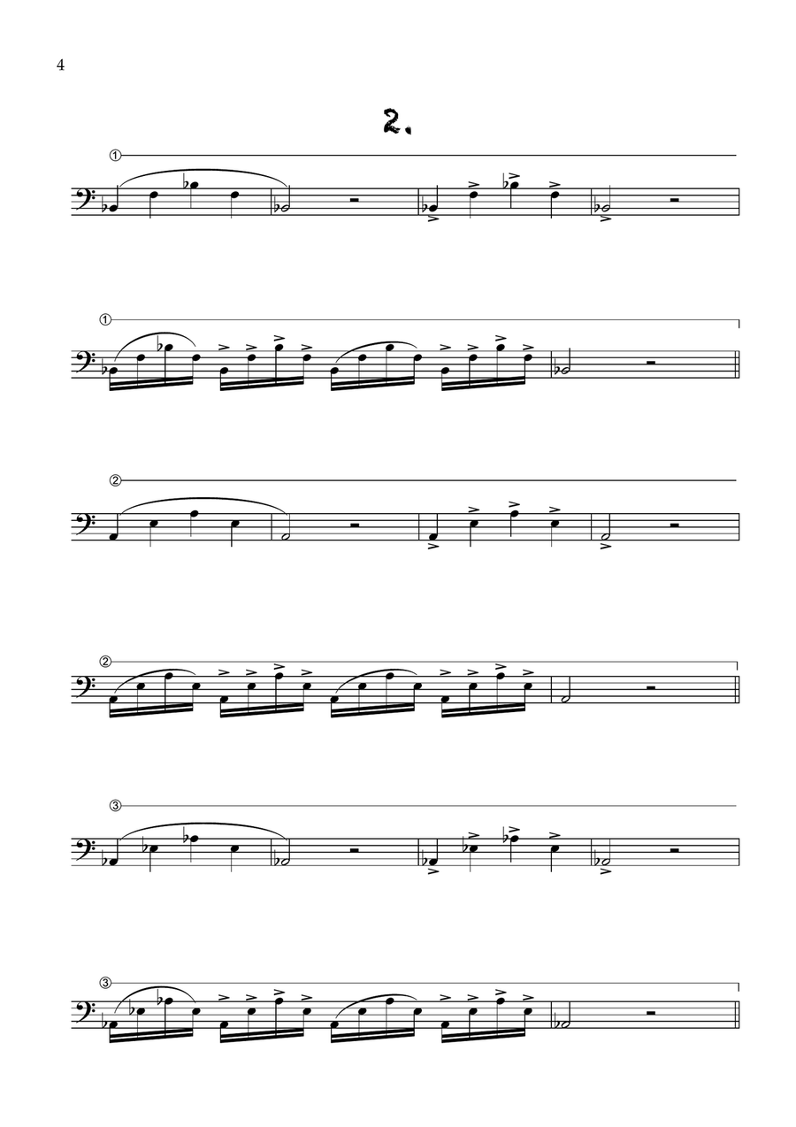 Warm-up Exercises for Trombone Trombone scores gallery preview page 6
