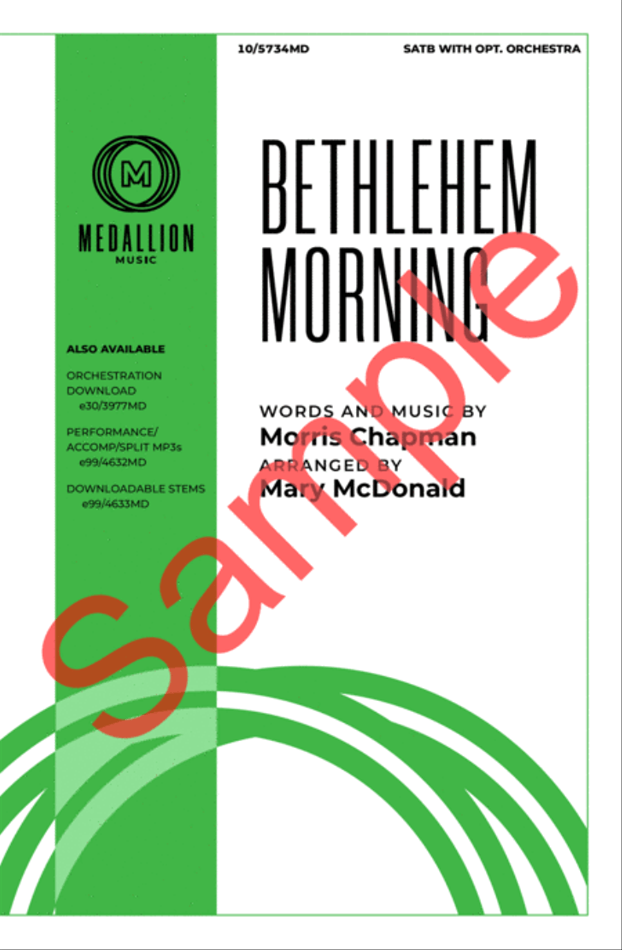 Bethlehem Morning 4-Part scores gallery preview page 2