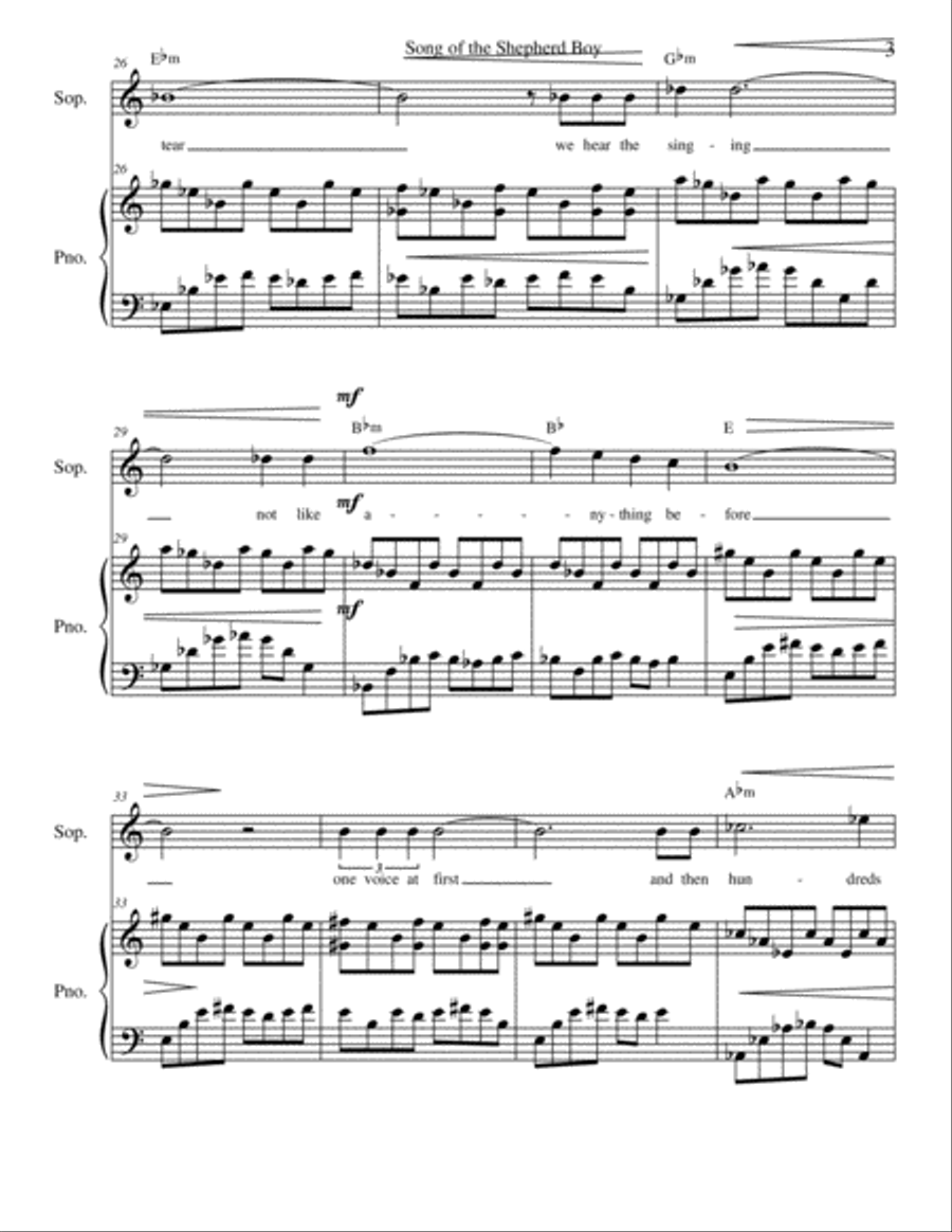 Song of the Shepherd Boy Song of the Shepherd Boy High Voice scores gallery preview page 3