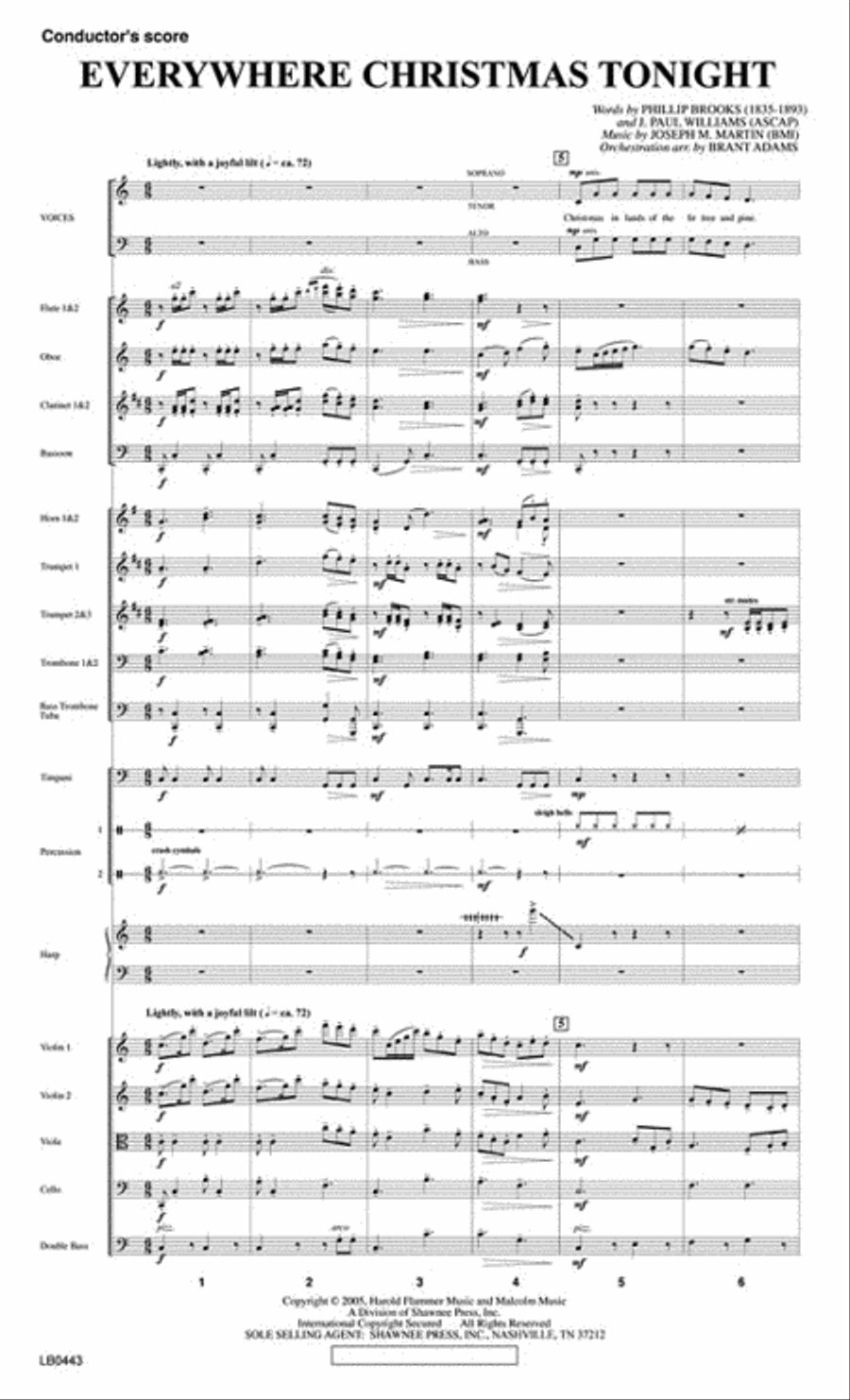 Everywhere Christmas Tonight Choir scores gallery preview page 2