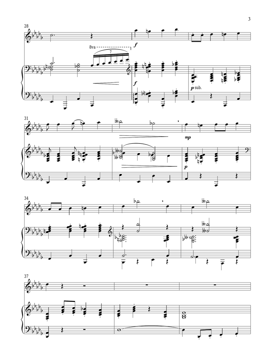 Sixteen Going On Seventeen (from The Sound of Music) Flute Solo scores gallery preview page 3