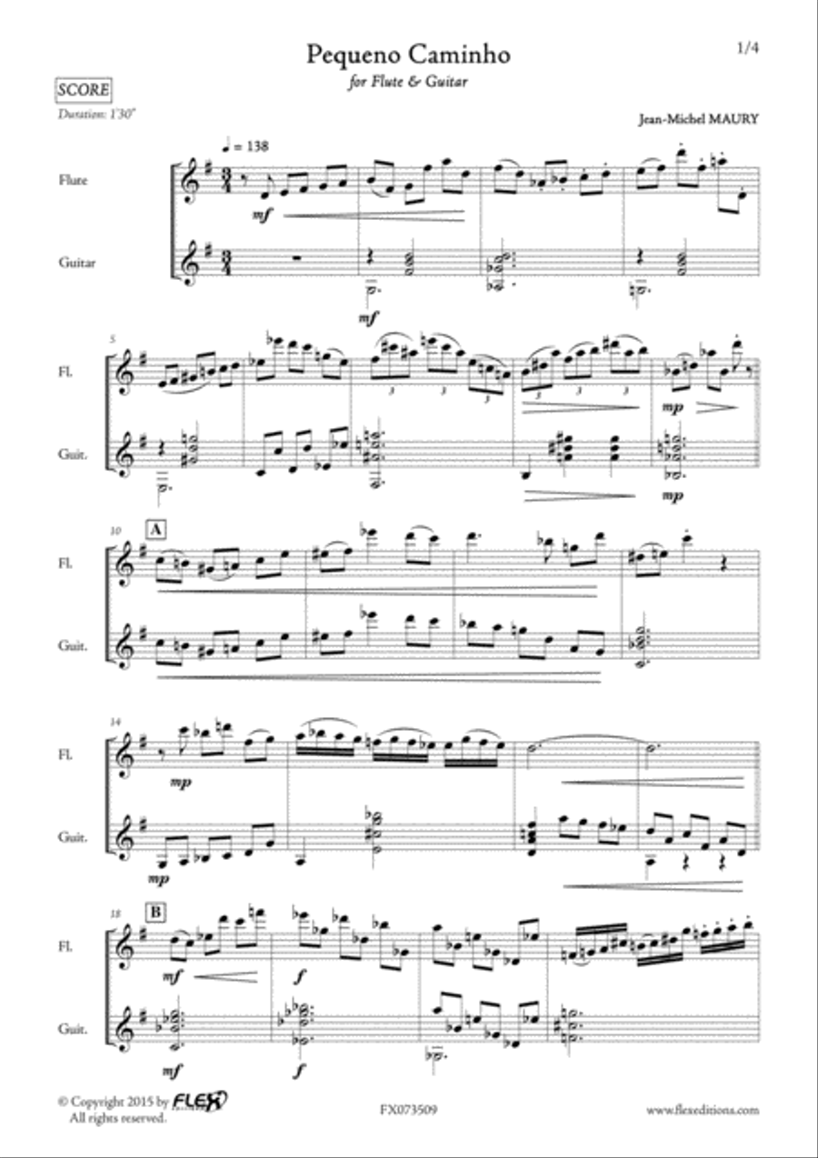 Pequeno Caminho Flute scores gallery preview page 2