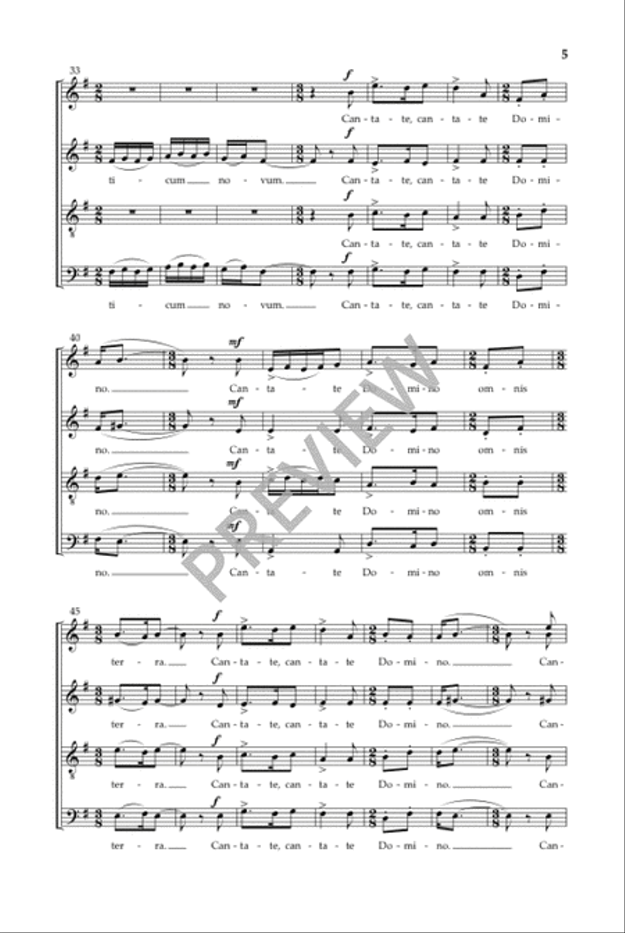Cantate Domino - SSAATTB Choir scores gallery preview page 6