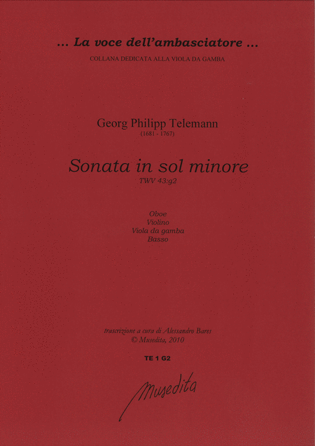 Sonata in g minor TWV 43:g2 (Manuscript, D-DS)