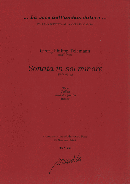 Sonata in sol minore TWV 43:g2