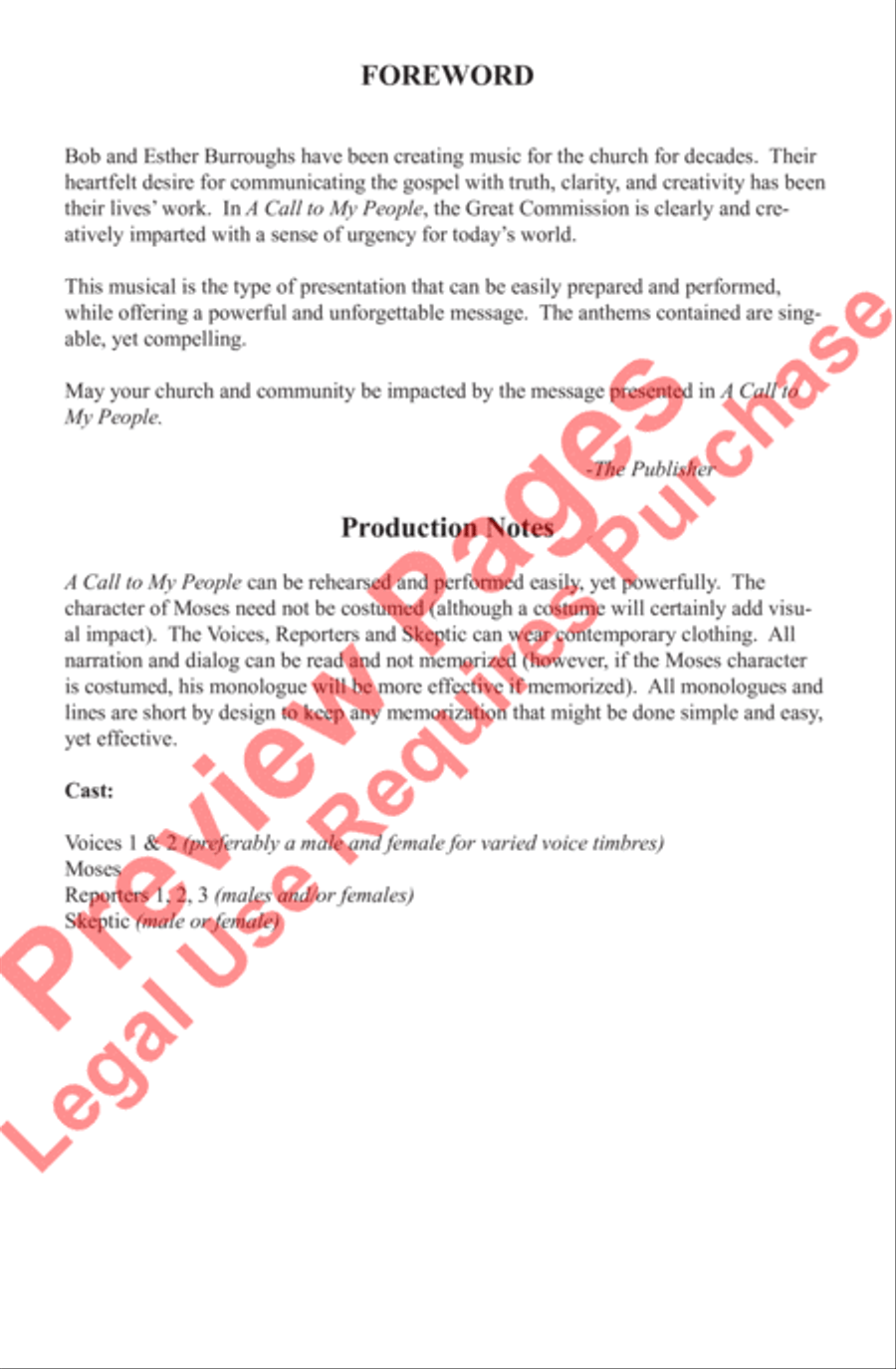 A Call to My People A Call to My People 4-Part scores gallery preview page 3