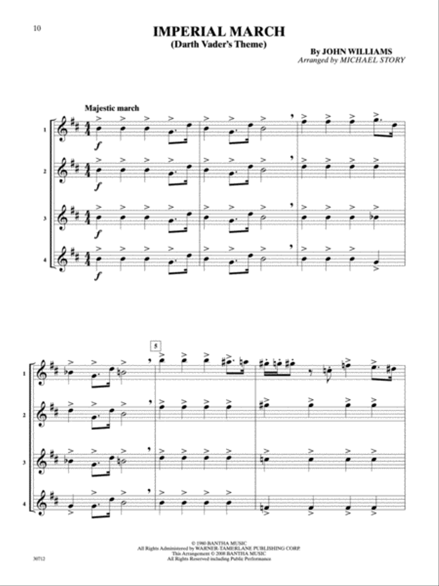 Pop Quartets for All Small Ensemble scores gallery preview page 2