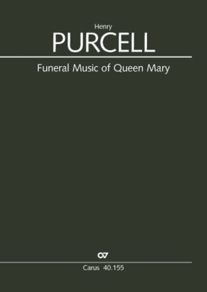 Book cover for Funeral music of Queen Mary