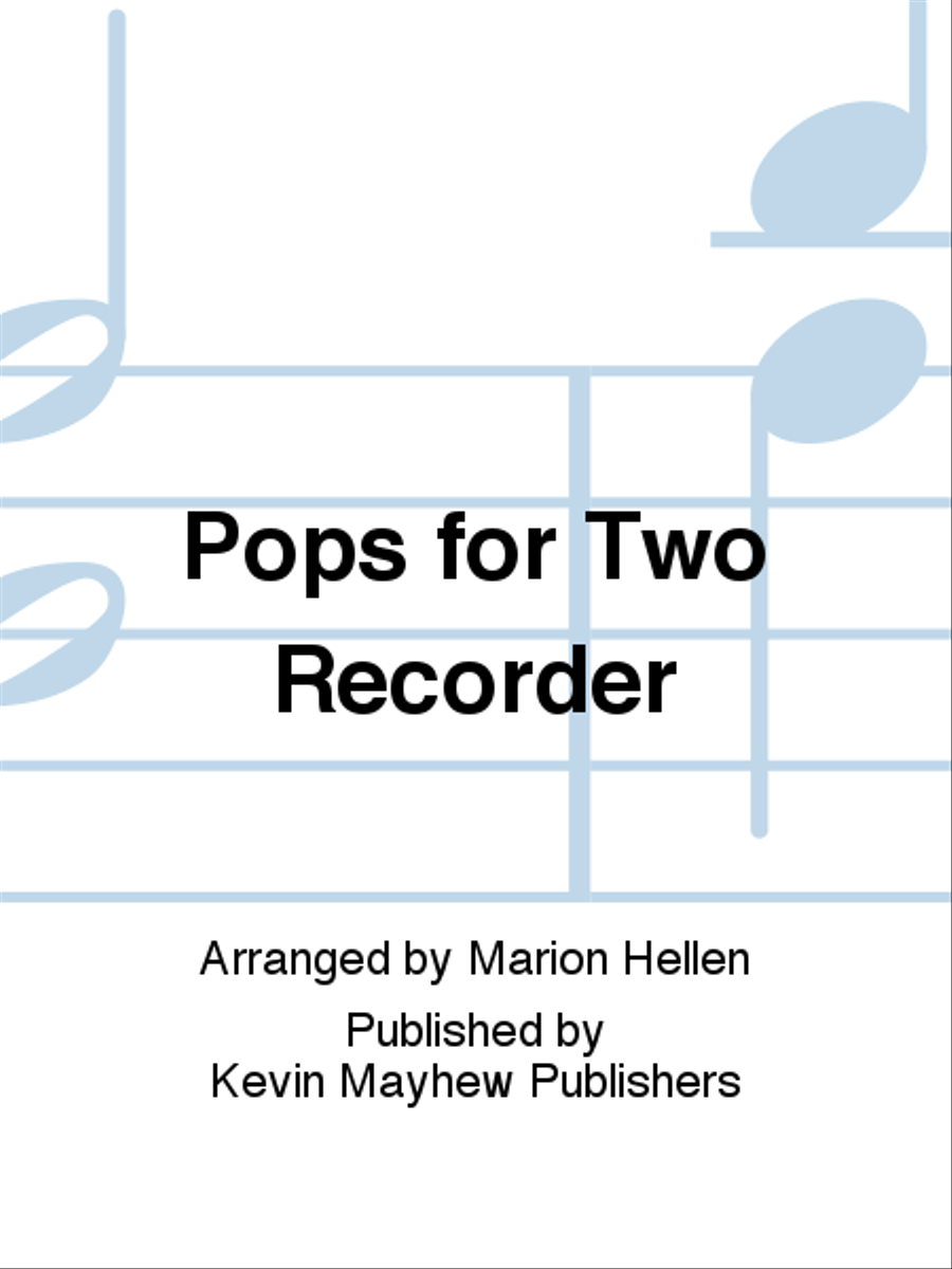 Pops for Two Recorder