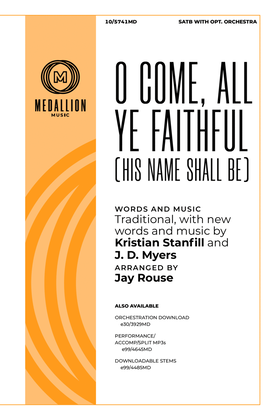 Book cover for O Come, All Ye Faithful (His Name Shall Be)