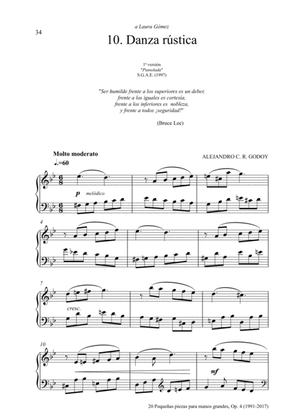 20 Piezas, Op. 4 (2017) No. 10. Danza rústica
