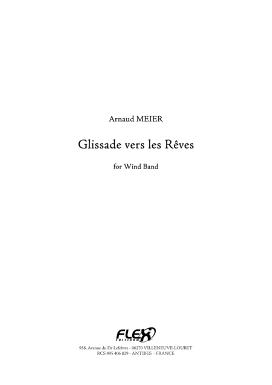 Glissades vers les reves Concert Band scores gallery preview page 1