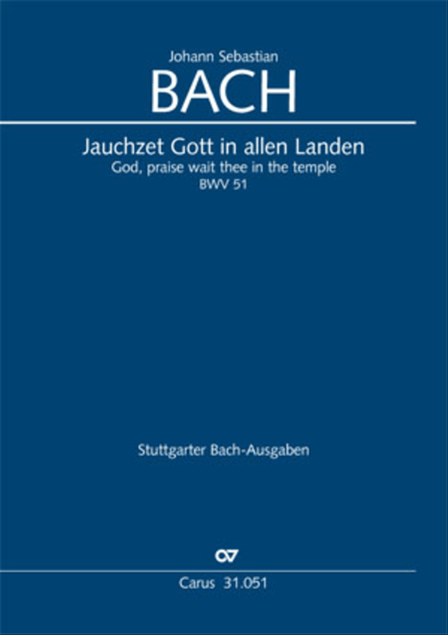 Praise ye God throughout creation (Jauchzet Gott in allen Landen) Soprano Voice scores gallery preview page 1