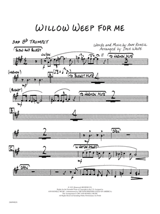 Willow Weep for Me: 3rd B-flat Trumpet