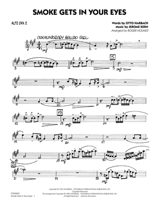 Smoke Gets In Your Eyes (arr. Roger Holmes) - Alto Sax 2